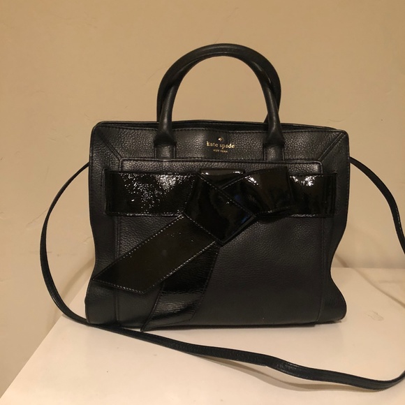 Kate Spade Patent Bow Accent Purse - Picture 1 of 8
